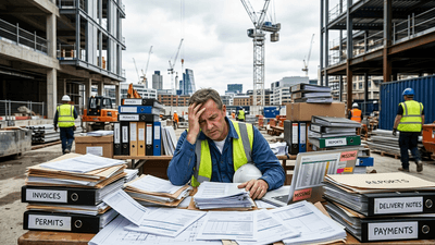 The Paperwork Paralysis: How Data Silos and Missing Documents are Choking UK Construction Cash Flow